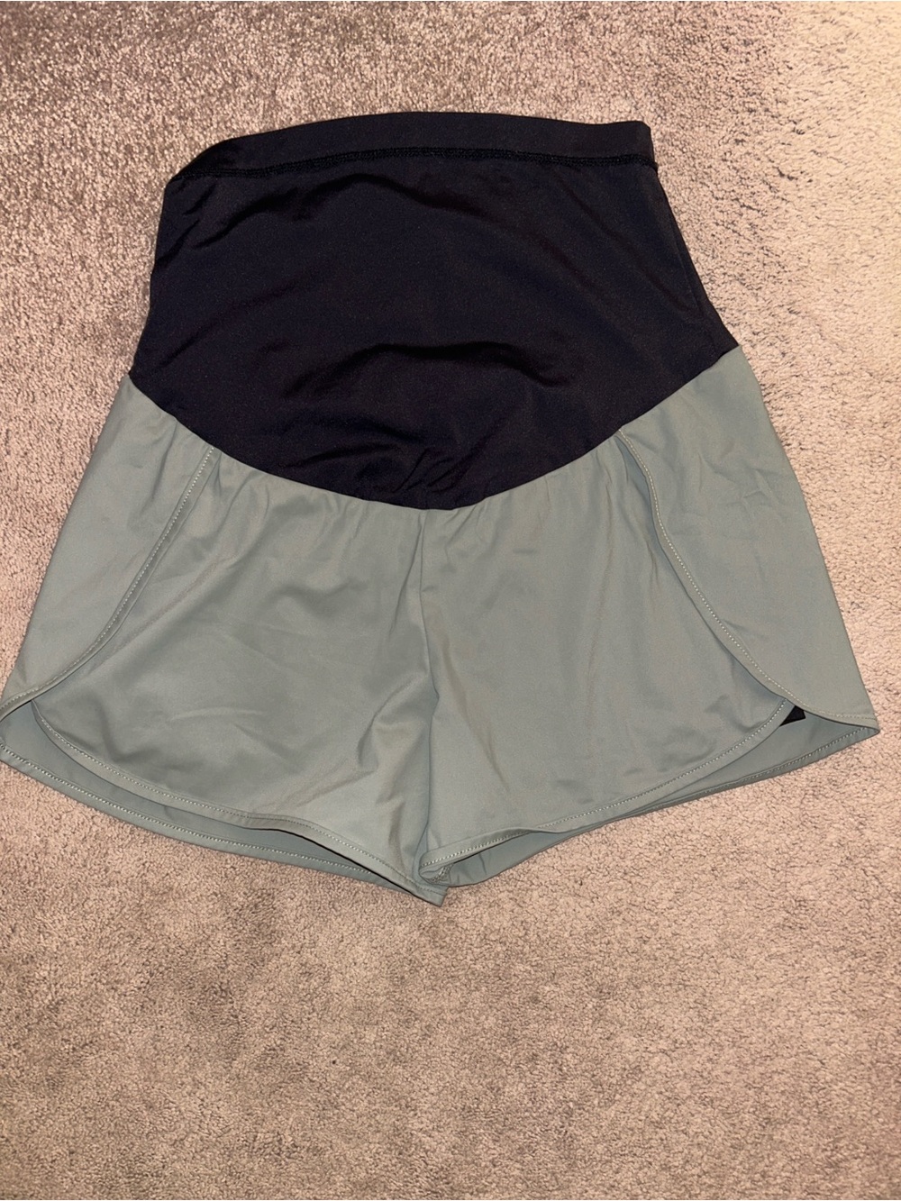 Maternity workout shorts.